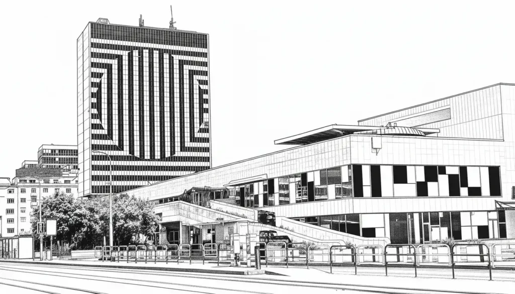 Hotel Kyjev: Brutalist Soul in Monochrome