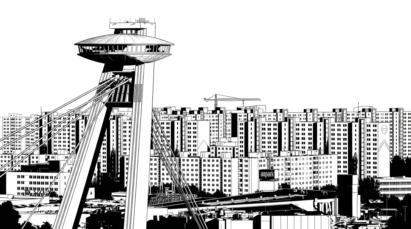 Petržalka: The Rhythm of the City in Black & White