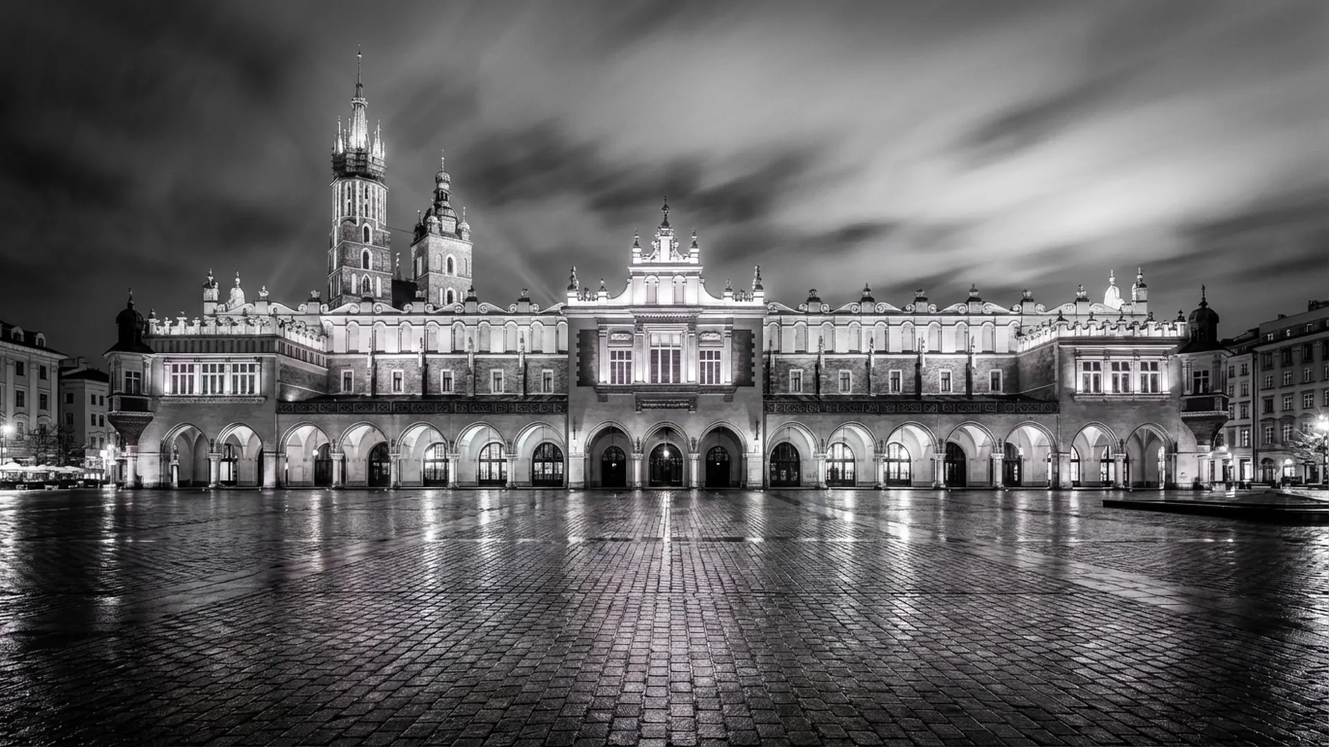 Rynek Główny - Krakow Noir Collection - Metal Plate
