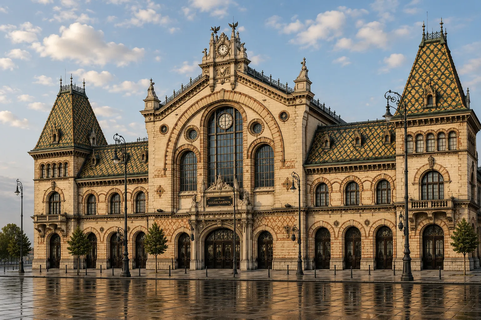 Great Market Hall artwork from the Budapest Vibes Collection.
