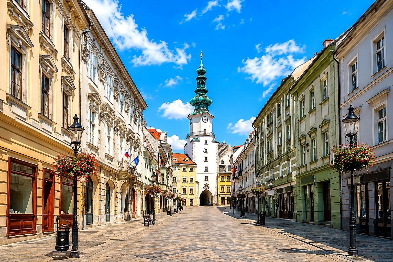 Michael’s Gate Bratislava Old Town Natural – Metal Plaque