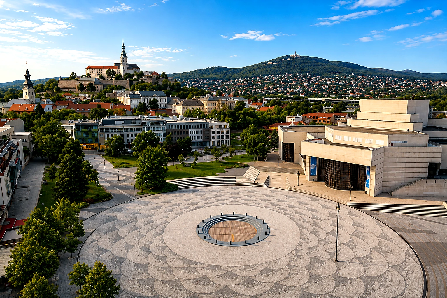 Nitra – Svätopluk Square & Nitra Castle Metal Plaque