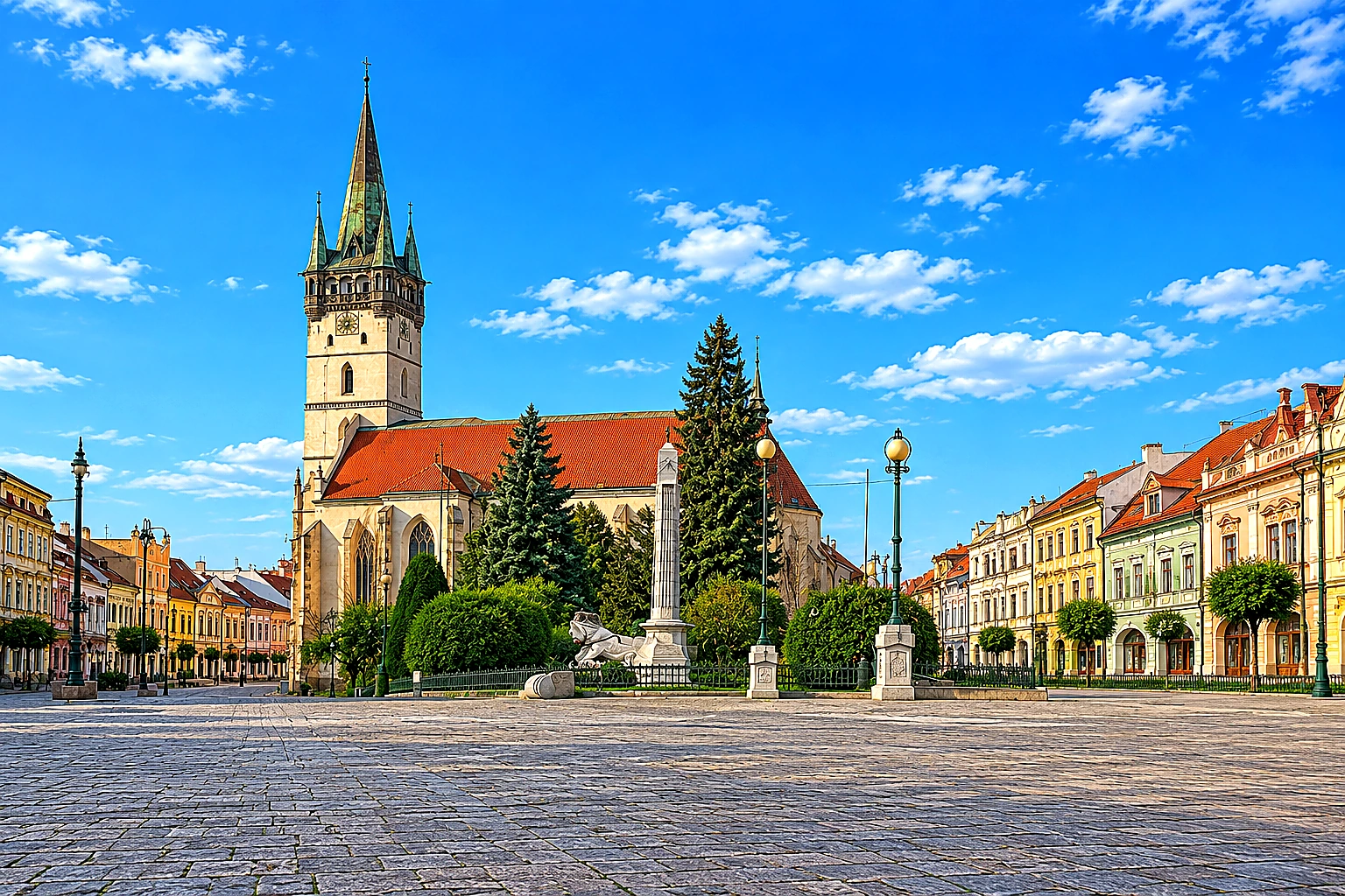 Prešov St. Nicholas Cathedral Natural – Metal Plaque