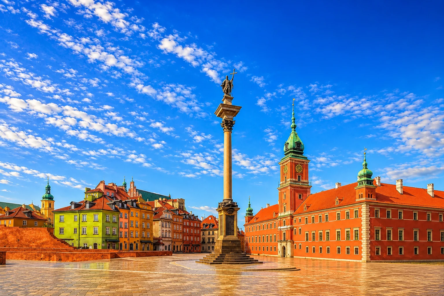 Warsaw Castle Square Full-Colour Plaque – 20 × 30 cm