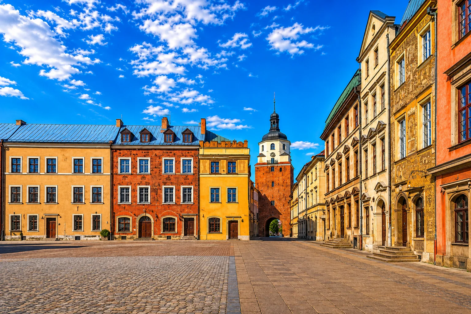 Lublin Old Town Full-Colour Aluminium Plaque – 20 × 30 cm
