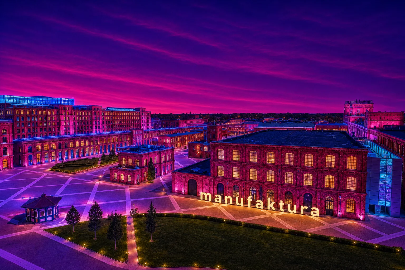 Manufaktura Łódź Full-Colour Aluminium Plaque – 20 × 30 cm