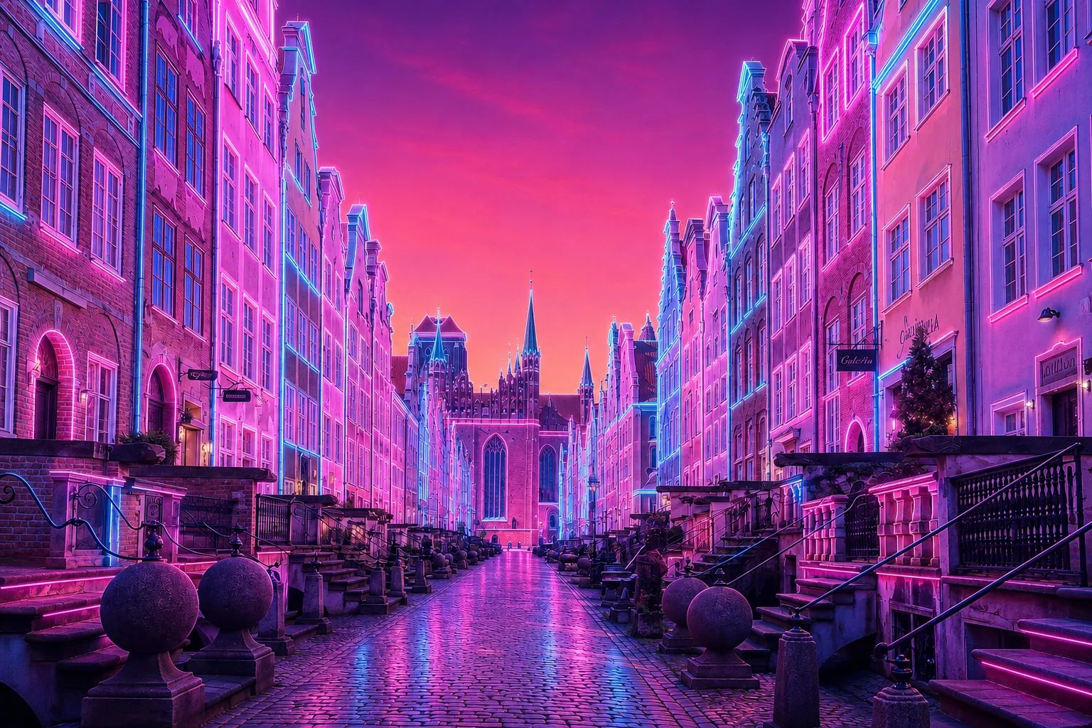 Gdańsk Mariacka Street Cyberpunk Plaque