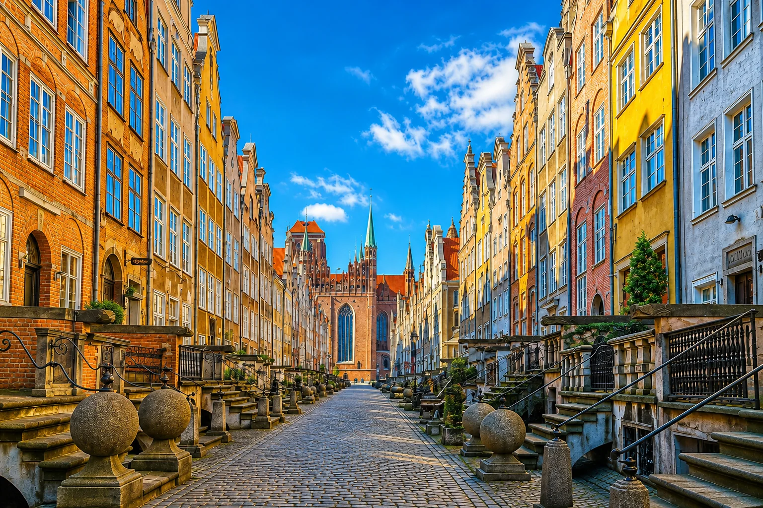 Gdańsk Mariacka Street Full-Colour Plaque