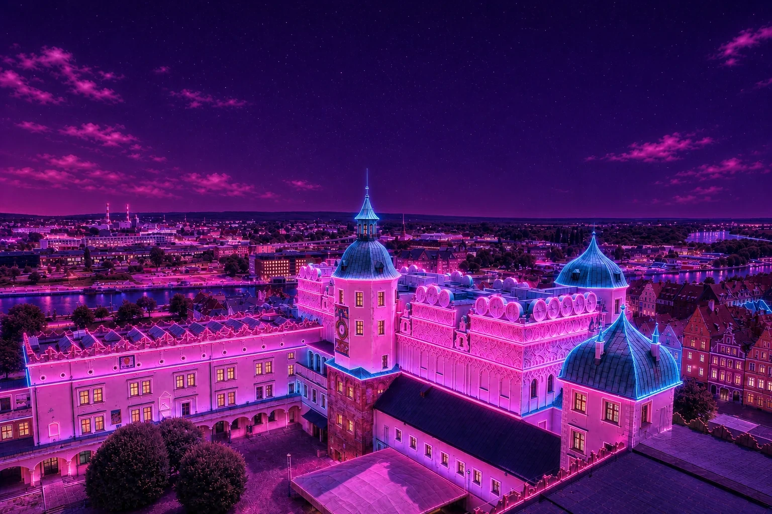 Pomeranian Dukes’ Castle Cyberpunk Plaque – Szczecin